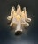 Metal Pair of Italian Murano Wall Lights, Mazzega – 6 White Lattimo Glass Petals For Sale - Image 7 of 10
