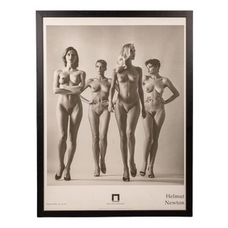 Vintage French They Are Coming Framed Poster by Helmut Newton, 1994 For Sale
