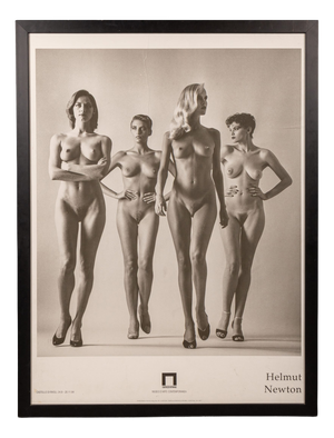 Vintage French They Are Coming Framed Poster by Helmut Newton, 1994