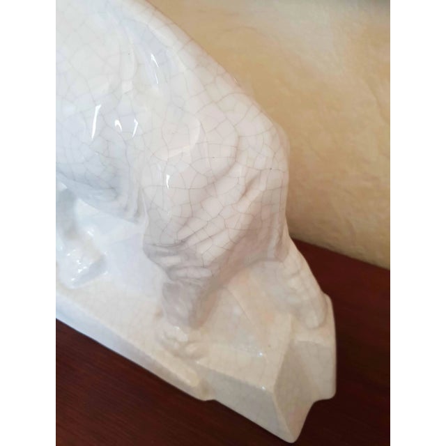 Elephant Sculpture by Emaux de Louvière For Sale - Image 11 of 12