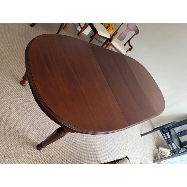 Lexington Furniture Regency Style Mahogany Oval Dining Table With 2 Leaves. Well made, American made Sturdy and strong...