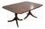 Mid Century Georgian Double Pedestal Banded Dining Table by Kindel Furniture For Sale