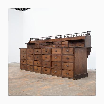 Oak Pharmacy Counter, France, 1900s For Sale - Image 18 of 18