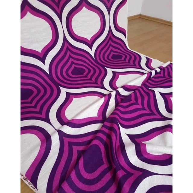 Mid-Century Modern German Dekoplus Fabric Bale for Curtains, 1970s For Sale - Image 4 of 6