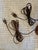 Mid-Century Modern Vintage Mid Century Modern Petite Turned Walnut Table Lamps - a Pair For Sale - Image 3 of 5