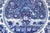 Mid-18th century Delft shaped large "Orange Tree" pattern charger, Dutch. Blue & white. Chippendale silver pattern shaped...