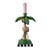 1990s Whimsical Flamingo Under Palm Tree Candle Holder For Sale - Image 4 of 5