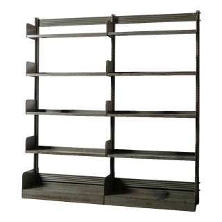 Industrial Bookcase in Iron, 1960s For Sale