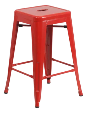 Tolix Marais Bar Height Stool in Red
