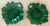 Ceramic Portugese Majolica Leaf Dishes- Set of 2 For Sale - Image 7 of 9