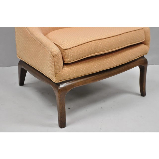 Mid Century Modern Walnut Lounge Chair Attr. T H Robsjohn Gibbings for Widdicomb For Sale In Philadelphia - Image 6 of 18