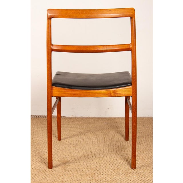Danish Teak and Leather Model 430 Chairs by Arne Vodder for Sibast, 1960s, Set of 4 For Sale - Image 13 of 18