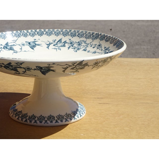 Small Terre De Fer Compote Dish from HB & Cie, 1890s For Sale - Image 4 of 18