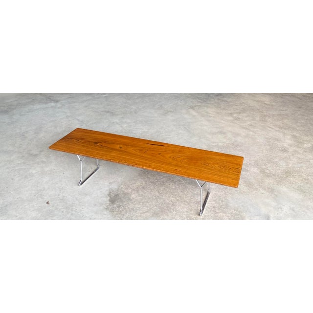 Harry Bertoia-Style Midcentury Modern Bench For Sale - Image 6 of 18
