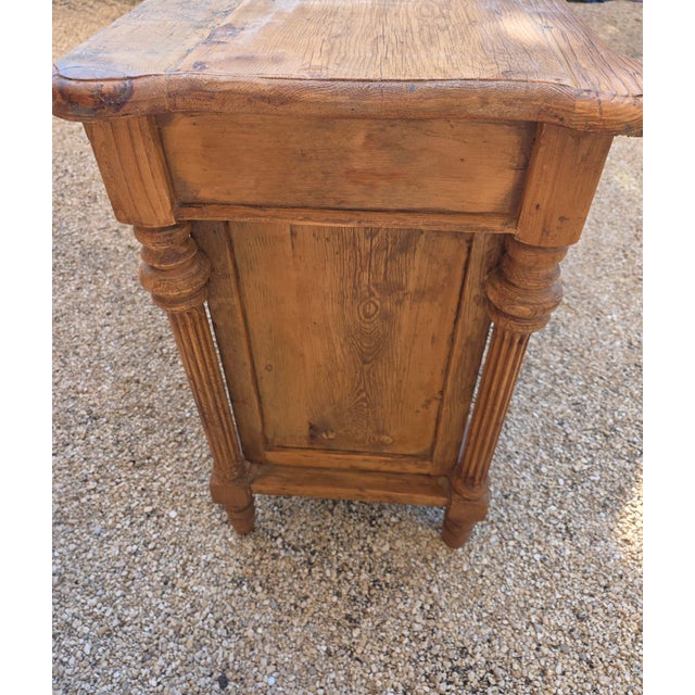 1900 - 1909 Rustic European Pine Counter or Sideboard Buffet Cabinet For Sale - Image 5 of 13