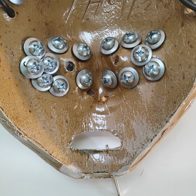Original Southern Githic Folk Art Mask by Joel Huff Titled "The Ghost of Liberty's Past" For Sale - Image 9 of 9