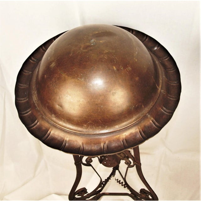 Metal Antique Art Nouveau Iron Brass and Copper Planters - A Pair For Sale - Image 7 of 13