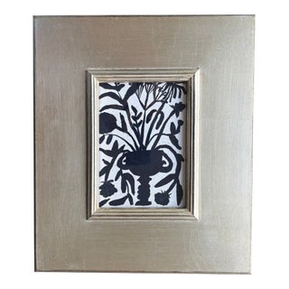 2026 Tabby Booth Swan Urn Repro Print in Silver Wood Plein Air Frame For Sale