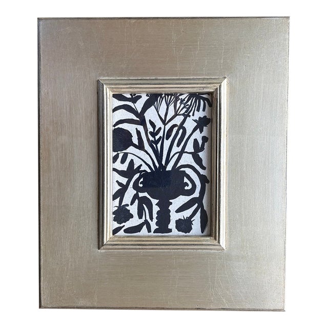 2026 Tabby Booth Swan Urn Repro Print in Silver Wood Plein Air Frame For Sale