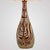 Accolay Ceramic Lamp with Brown Decoration on Background of Crisp Yellow and Cream Glaze, France, 1960s, in Very Good...
