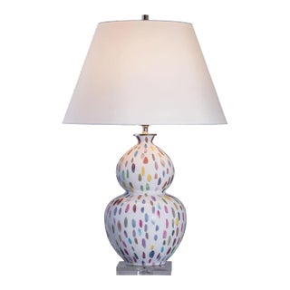 Scalamandre Maison by Port 68 Jamboree Magenta Double Gourd Lamp For Sale