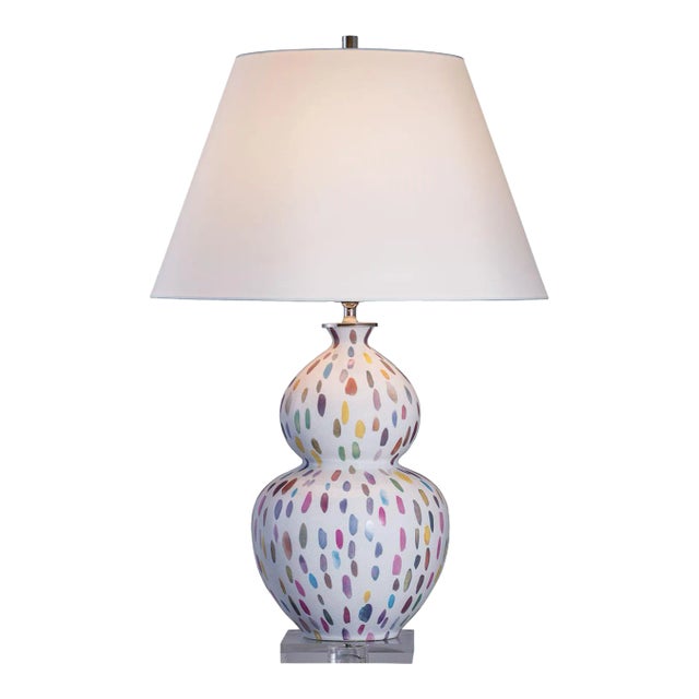 Scalamandre Maison by Port 68 Jamboree Magenta Double Gourd Lamp For Sale