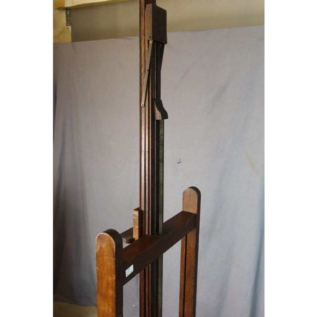 Antique Oak Painters Easel, 1800s For Sale - Image 10 of 13