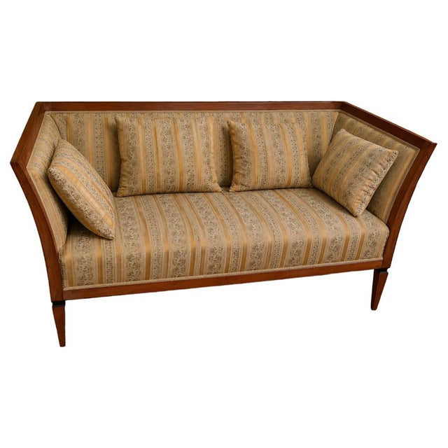 Wood Biedermeier 3-Seater Sofa in Light Wood For Sale - Image 7 of 7
