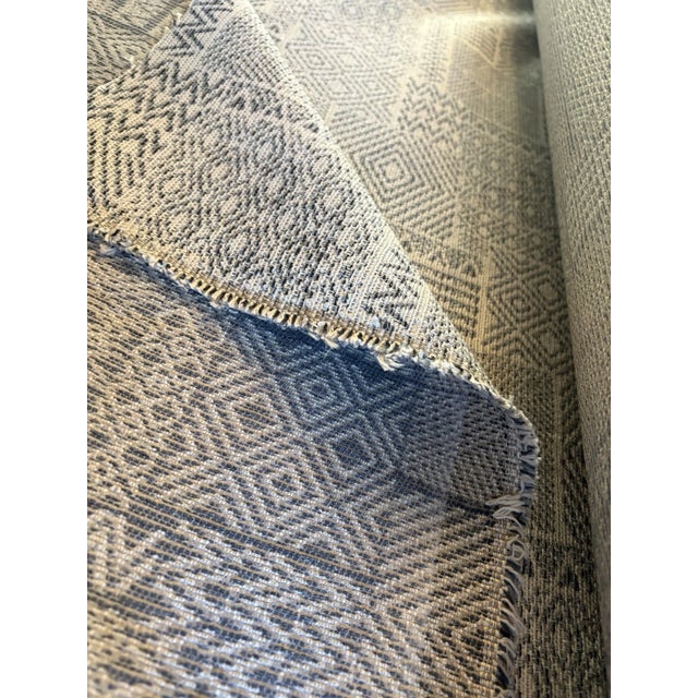 Arhaus Bantu Sky Upholstery Fabric Roll 34 Yards – Swavelle/Mill Creek – Eureka For Sale - Image 9 of 10