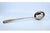 Metal Plain Silver Soup Ladle with Embossed Handle For Sale - Image 7 of 11
