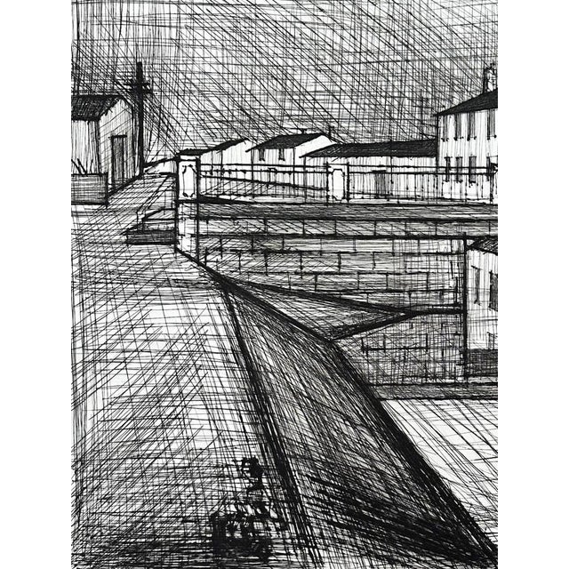 Bernard Buffet, The Canal, 1955, Original Etching For Sale - Image 4 of 7