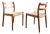 Vintage Model 84 Teak Dining Chairs by Niels O. Møller for J.L. Moller, Set of 2 For Sale
