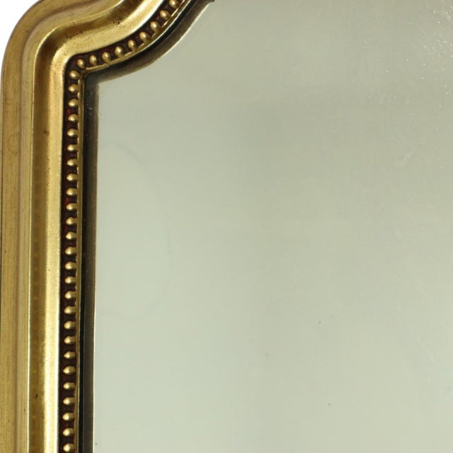 Vintage Baroque Classic Narrow Mirror in Gold, 1960s For Sale - Image 15 of 17