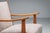 Oak Armchair with Curved Armrests, 1940s For Sale - Image 10 of 17