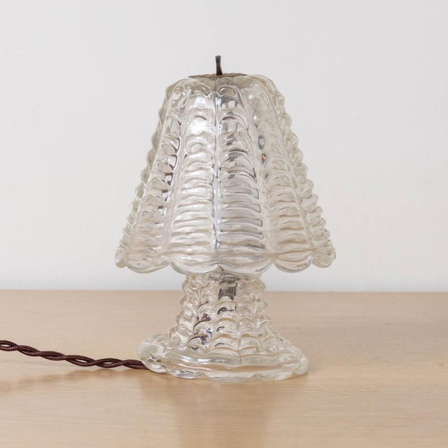 1940s Petite Murano Glass Lamp For Sale - Image 11 of 12