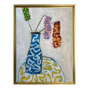 Flowers Never Seen #11 (Framed Contemporary Painting), G. Campbell Lyman, Framed