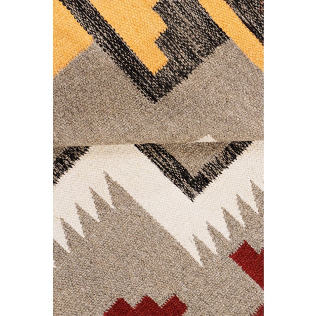 Modern Pasargad Home Tuscany Mocha Wool Area Rug- 8'10'' X 12' 1'' For Sale - Image 3 of 5
