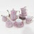 Vintage Pink Floral Porcelain Tea Set – Hand-Painted Victorian Style For Sale - Image 9 of 11