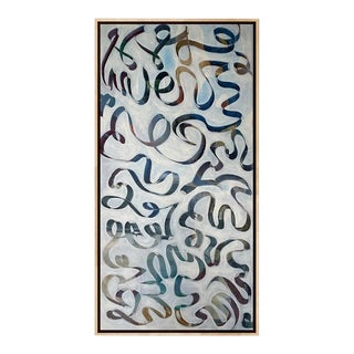 "Mixtape" Contemporary Original Abstract Painting by Pamela Harmon For Sale