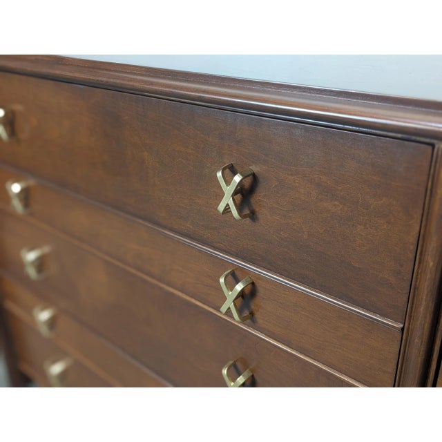 Mid Century Modern Walnut Dresser by Paul Frankl for Johnson Furniture, C1950s For Sale - Image 9 of 18