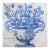 Tile Mural Panel Depicting a Baroque Jardinière With Flowers, Portuguese, 18th Century For Sale