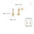 Cushion-Cut Fancy Yellow Diamond Bar Drop Stud Earrings in 14k Solid Gold- A Pair For Sale - Image 10 of 13