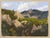 This gouache painting captures the rugged beauty of Horsetooth Rock in Colorado, showcasing a harmonious interplay of...