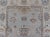 Floral Modern Oushak With Muted Gray Background and Cream Border For Sale - Image 4 of 13
