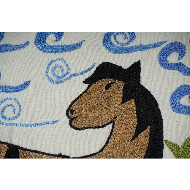 Suzani Pillow Cover - A Pair For Sale - Image 4 of 6