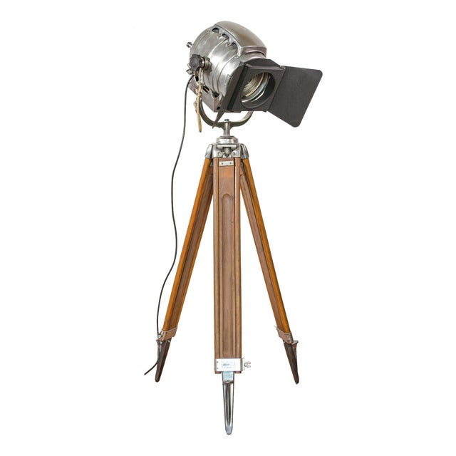Hollywood Keg Light Floor Lamp with Fresnel Lens from Bardwell McAlister, 1950s For Sale