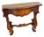 John-Richard Burl Wood Walnut Serpentine Console Table For Sale