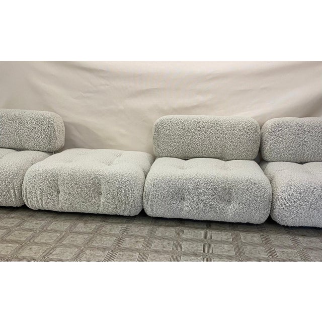 White Camaleonda Sofa in White Bouclé, 2000s For Sale - Image 8 of 12