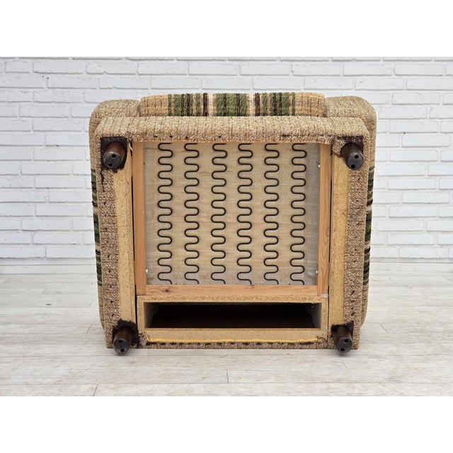Danish Club Chair in Furniture Wool from Nisbo Horsens, 1980s For Sale - Image 10 of 18
