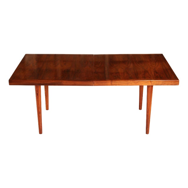 Mid-Century Modern Danish Extending Rosewood Dining Table by Nanna Ditzel, 1960s For Sale